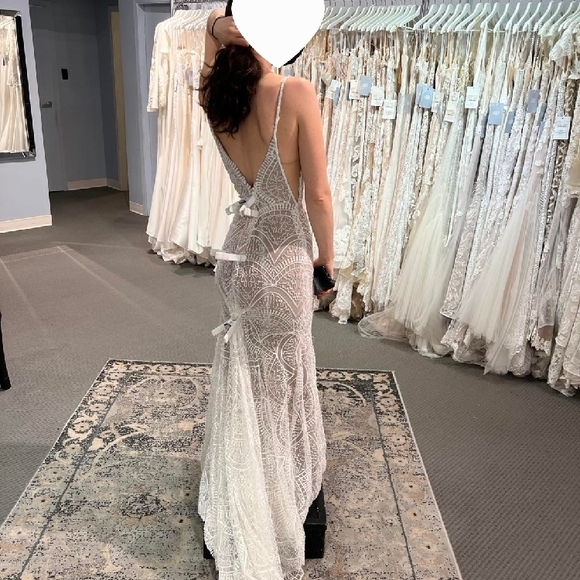 WToo By Watters beaded lace wedding dress - Picture 6 of 7